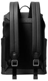 Michael Kors Men's Hudson Slim Flap Backpack, Black, One Size