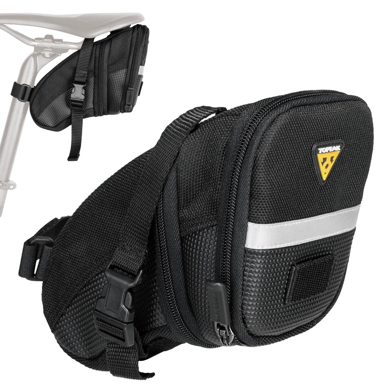 Topeak TC2261B Aero Wedge Pack with Strap Mount, Medium, black | Backpacks4Less
