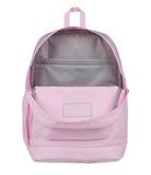JanSport Cross Town Plus Backpack - Large Main Compartment, Side Water Bottle Pocket, 15-Inch Padded Laptop Sleeve - Pink Ice