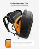 tomtoc T73 Laptop Backpack X-Pac Techpack & Aviator-T37 Travel Crossbody RFID Blocking Bag, City Compact Backpack with On-the-Go Organizer Bag