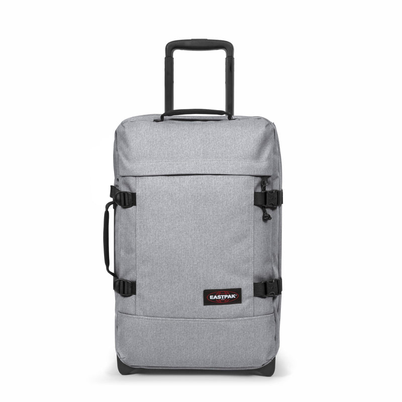 Eastpak Tranverz S – 42L Large Wheeled Luggage with Dual Compartments, TSA Lock, Compression Straps & Smooth-Wheeling System, Sunday Grey