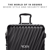 TUMI - 19 Degree Frame 4 Wheel Luggage - Lightweight and Highly Durable, Modern Design, Double-Lock Closure Hard Shell Men's and Women's Suitcase - 26" Short Trip Packing Case, Black Texture