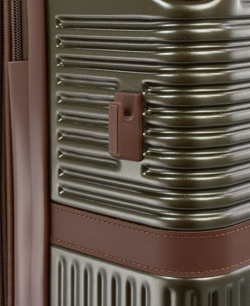 London Fog Brentwood IV 25" Expandable Spinner Hardside Suitcase, Sedona Bronze