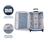Travelpro Maxlite 5 Softside Expandable Luggage with 4 Spinner Wheels, Lightweight Suitcase, Men and Women, Ensign Blue, Checked-Medium 25-Inch