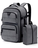 BAGSMART Travel Backpack for Women Men, 40L Flight Approved Carry on Backpack with Shoe Bag, TSA Large Personal Item Backpack with 17 Inch Laptop Compartment, Weekender Suitcase for Travel, Grey