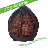 CORECISE Single Ball Bag with Zipper Pocket, Drawstring Sling Back Bag for Carrying Basketball, Volleyball, Soccer, Football