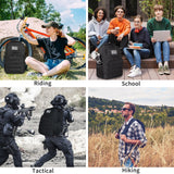 TBNBO Military Tactical Backpack for Travel Hiking,Black Backpack for Men with Bottle Holder, 30L Small Laptop Backpack for Work, Men's Assault Bag Back Pack