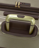London Fog Brentwood IV 20" Expandable Spinner Carry-on Hardside, Latte