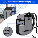 GOBUROS Baseball Backpack Holds Up to 4 Bats, Softball Bat Bag with Separate Shoe Space and Multiple Pockets for Essentials