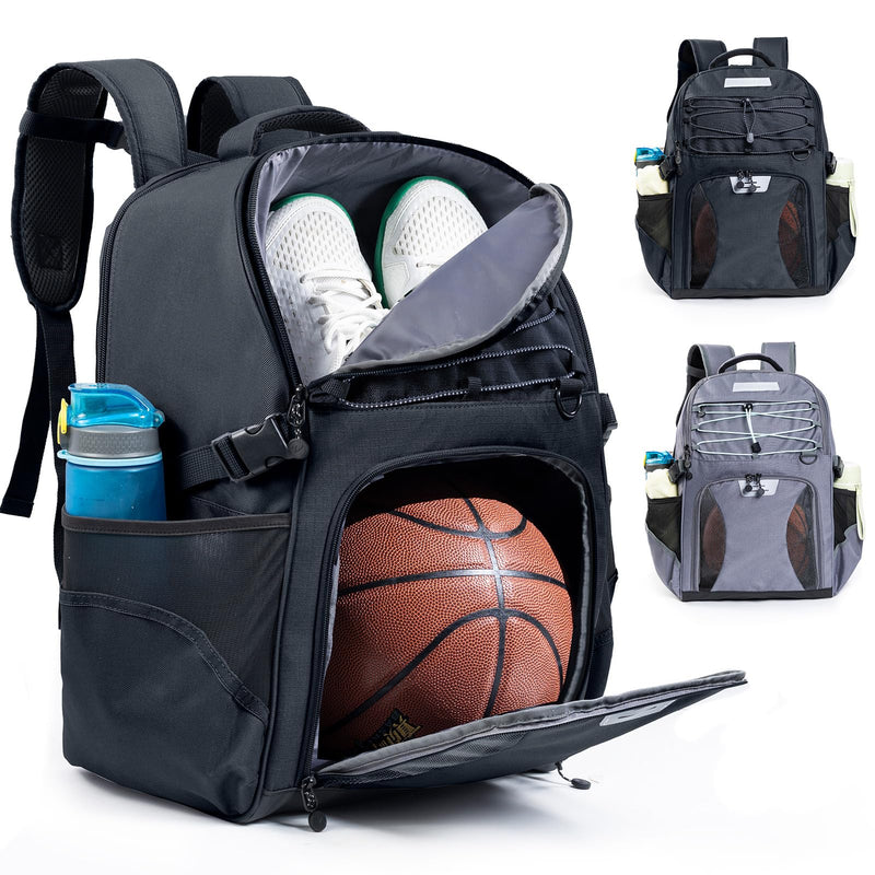 VIGEGARI Basketball Backpack with Ball & Shoes Compartment Large Sports Training Equipment Bags for Adults, Youth