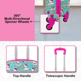 FUL Hello Kitty 21 Inch Kids Carry On Luggage, Hardshell Rolling Suitcase with Spinner Wheels, Multi
