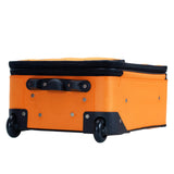 Rockland Fashion Softside Upright Luggage Set,Expandable, Orange, 2-Piece (14/19)