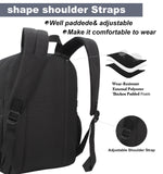 SUPACOOL Black Backpack For School, Bookbag for Boys, Girls and Kids, Boys backpacks, Laptop Compartment,Travel Backpack for Men and Women(Black)