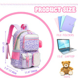 Meetbelify Backpack for School - Aesthetic Bookbag for Elementary to Teen Girls, Cute School Bag for Kids 8-10