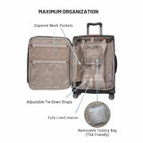 Ricardo Beverly Hills Montecito 3.0 Softside Luggage Collection – Expandable Suitcases with Wheels and TSA Lock. 21” Carry-on, Graphite