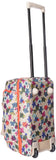 Vera Bradley Women's Lighten Up Wheeled Duffle Carry-on Luggage, Falling Flowers Neutral, One Size