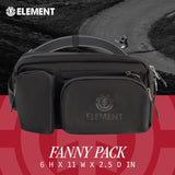 Element Posse Hip Pack, Fanny Pack Crossbody Belt Bag for Men and Women, Black
