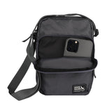 Eddie Bauer Jasper Crossbody Bag with Zippered Main Compartment and Adjustable Shoulder Strap - Slate