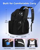 MATEIN PRO Youth Baseball Backpack for 4 Bats with Collapsible Shoes Compartment, Water-Resistant Large Boys Baseball Bat Bag with Clear Display Pocket & Insulated Beverage Pocket Holds Glove, Helmet