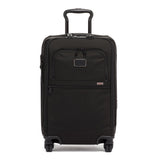 TUMI - Alpha International Office 4 Wheeled Carry-On - Men's Zip Expansion Business Luggage with Laptop & Tablet Compartments - Black