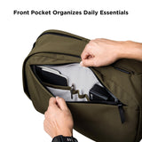 ALPAKA Metro Backpack Pro for Men - Fits 16" Laptop Business Travel Backpack with YKK Zippers, MOD Key Leash,Axoflux 600D (Army Green)