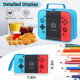 TILYTADLY Kids Backpack for Boys - 3pcs Gamer Boys Backpack with Lunch Box Set for Elementary Middle School - Students Bag for Ages 6-18,17″ Video Game Bookbag Travel Back Pack