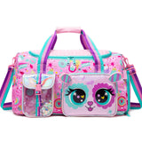Kids Duffle Bag Girls Travel Bag for Kids Overnight Bag for Girls Dance Bag for Girl Weekender Bag Gym Bag with Shoe Compartment