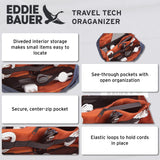 Eddie Bauer Compact Multipurpose Travel Tech Organizer Pouch Bag - Brook