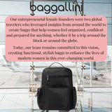 Baggallini Tribeca Expandable Laptop Backpack - 15"x11" Lightweight RFID Computer Bag for Work & Travel with Luggage Sleeve