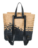 Roxy Mysterious Boardwalk Backpack | Straw | Beach | Vacation | Travel | Eco-Friendly | Lightweight | Natural/Black