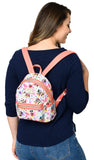 Loungefly Disney Mickey Minnie Mouse Mini Backpack Handbag AOP Floral