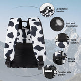 CtopxCone 12L Mini Tactical Military Backpack for Women Army Assault Pack Bag Small Rucksack with Bottle Holder Work Gym Bag - 12L Cow Print Backpack Mini Small Workout Pack