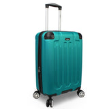 Dejuno Tutin 3-Piece Hardside Spinner Luggage Set With TSA Lock - Turquoise
