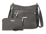 Uptown Bagg - 9.5"x8.25“ RFID Crossbody Purse, Lightweight Water-Repellent Nylon Travel Bag for Women