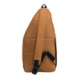 Carhartt Sling Bag, Sling Crossbody Backpack with Side Release Buckle & Tablet Sleeve, Carhartt Brown