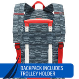 Nautica Kids Luggage - 18" Airline Approved Rolling Hardside Upright Carry-on Suitcase Set with Wheels (Shark Attack | 5pc Travel Set)