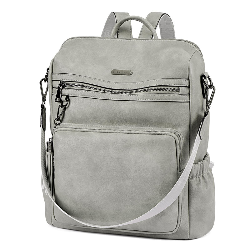 CLUCI Backpack Purse for Women Large Womens Leather Travel Fashion Backpack Purse Designer Ladies Shoulder Bags with Tassel