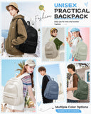 Black Backpack for School, High School Bookbag Back Pack for Teens Girls Boys, Lightweight College Backpack Bookbag for Women Men, Simple Casual Daypack Backpack Mochilas Escolares para Adolescentes