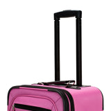 Rockland Pasadena Softside Spinner Wheel Luggage, Pink, Carry-On 20-Inch