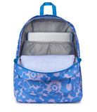 JanSport SuperBreak Plus Backpack with Padded 15-inch Laptop Sleeve and Integrated Bottle Pocket - Spacious and Durable Daypack for Work and Travel - Blossom Bae Blue