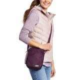 Eddie Bauer Jasper Crossbody Bag with Zippered Main Compartment and Adjustable Shoulder Strap - Slate