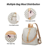 Makes Backpack Purse for Women PU Leather Travel Satchel Handbag Convertible Design Bag with Purse 2 Piece