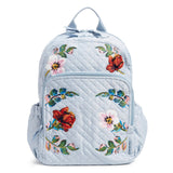 Vera Bradley Women's Denim Campus Backpack, Sea Air Floral, One Size | Backpacks4Less