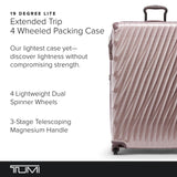 TUMI - 19 Degree Lite 4 Wheel Luggage - Lightweight and Highly Durable, Modern Contour, Hard Shell Men's and Women's Suitcase - 30" Extended Trip Packing Case, Blush