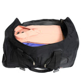Dejuno 22-Inch Duffel Bag with Telescopic Handle In-Line Skate Wheels and Adjustable Shoulder Strap