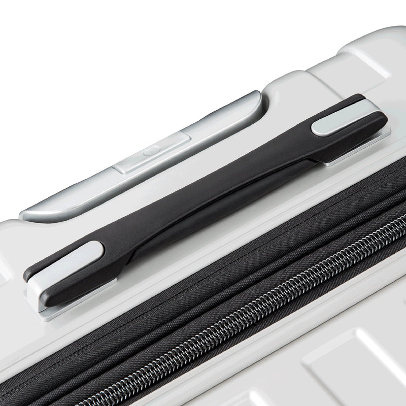 DELSEY PARIS Titanium Hardside Expandable Luggage with Spinner Wheels Checked Luggage, Silver, Checked-Medium 25 Inch