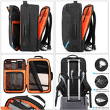 TANGCORLE Travel Carry on Backpack, Extra Large Expandable 45L Backpack for Flight approved, 17.3" Laptop with USB Charging Port Backpacks, Water Resistant Computer Business Backpack for Men & Women