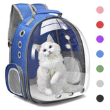 Henkelion Cat Backpack Carrier Bubble Carrying Bag, Small Dog Backpack Carrier for Small Medium Dogs Cats, Space Capsule Pet Carrier Dog Hiking Backpack, Airline Approved Travel Carrier - Navy Blue