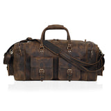 Large 24 inch duffel bags for men holdall leather travel bag overnight gym sports weekend bag