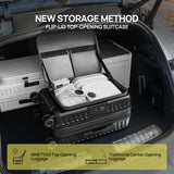 NINETYGO Top Opening Carry On Luggage 22x14x9 Airline Approved, Expandable & Lightweight, Scratch Resistant PC Hardside with Deep Cabin Design, TSA Lock & 360° Spinner Wheels (Forest Green, Alps)